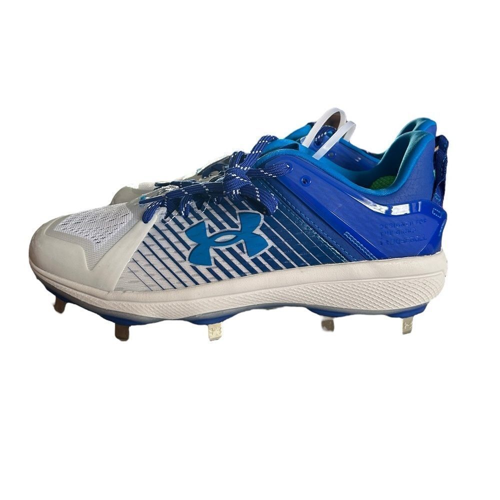 Under Armour Men's‎ Yard Low Turf Baseball Shoe, Royal White & Blue New with tag